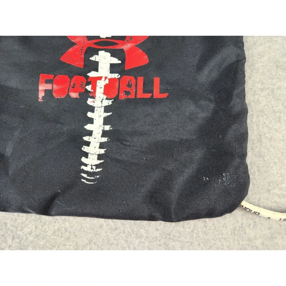 Under Armour Canvas Drawstring Backpack Bag Football Black‎ Practice Equipment
